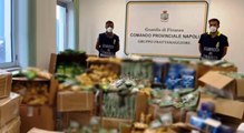 Grumo Nevano (NA) - Sequestrate 1,5 tonnellate di tabacco di contrabbando (02.09.22)