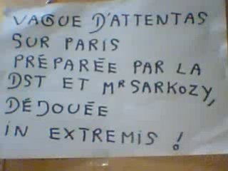 SARKOZY ET DST : LEURS ATTENTATS SUR PARIS ONT ECHOUES !