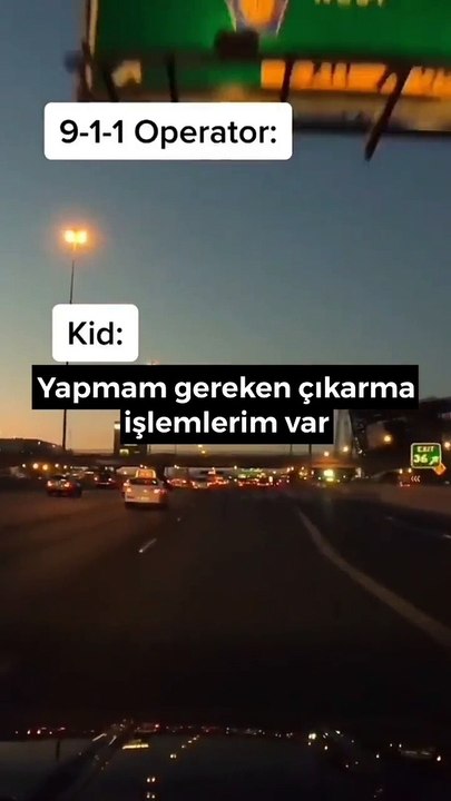 Matematik ödevi için polisi aradı