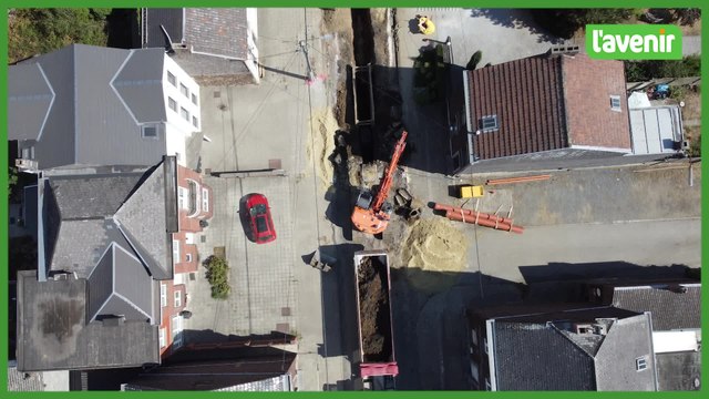 Travaux de voiries à Moustier sur sambre