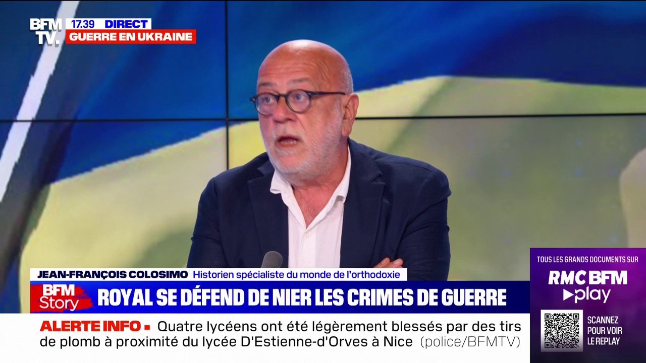 Négation des crimes de guerre en Ukraine: Jean-François Colosimo dénonce un "pacifisme" qui "amène à nier des évidences"