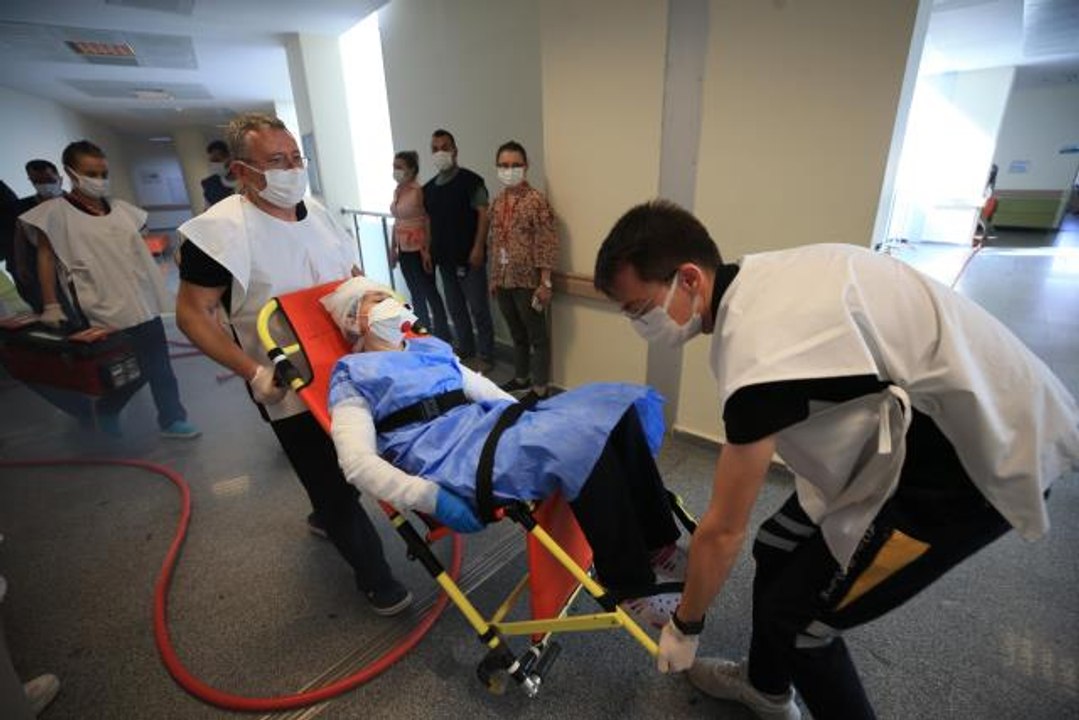 Kırklareli haber | Kırklareli Eğitim ve Araştırma Hastanesinde yangın tatbikatı yapıldı