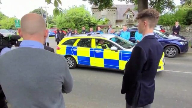 The funeral of Reuven Simon and Joseph Sebastian