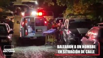 Un hombre en situación de calle, fue atacado a balazos dentro de una casa abandonada