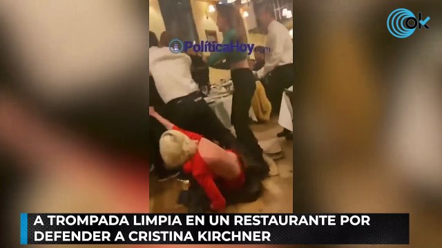 A trompada limpia en un restaurante por defender a Cristina Kirchner