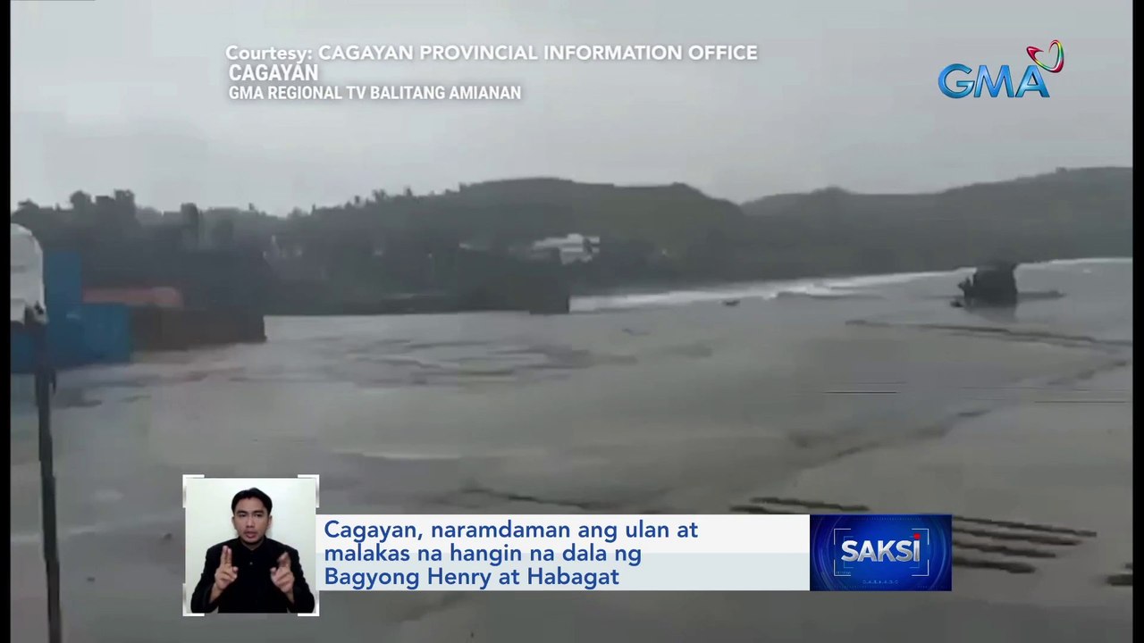 Cagayan, naramdaman ang ulan at malakas na hangin na dala ng Bagyong Henry at Habagat | Saksi