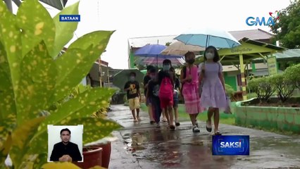 Klase sa private at public shools sa Bataan, kanselado dahil sa orange rainfall warning | Saksi