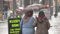 Edirne gündem haberleri... Edirne'de sağanak yağış vatandaşlara zor anlar yaşattı