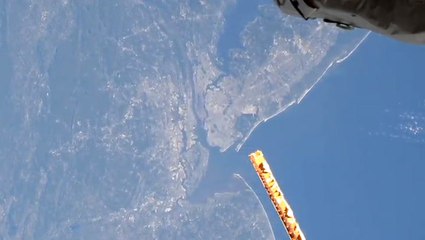 ISS flying over the Big Apple