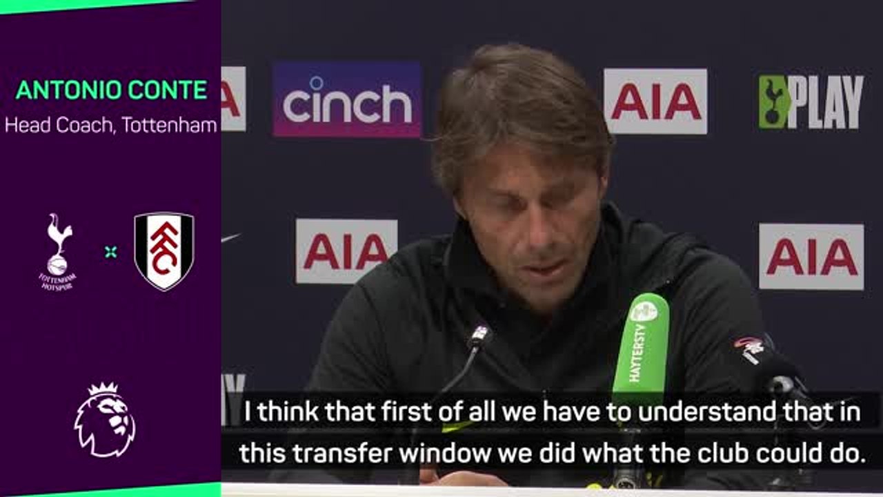 Spurs need 'three transfer windows' to be title contenders - Conte