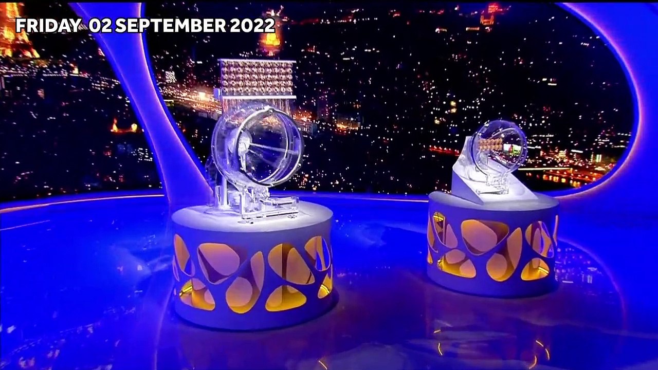 The National Lottery EuroMillions draw results from Friday 02 September 2022