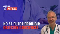 El presidente del Colegio de Médicos de Madrid, Manuel Martínez Selles, deja claro que no se puede prohibir la objeción de conciencia de los médicos