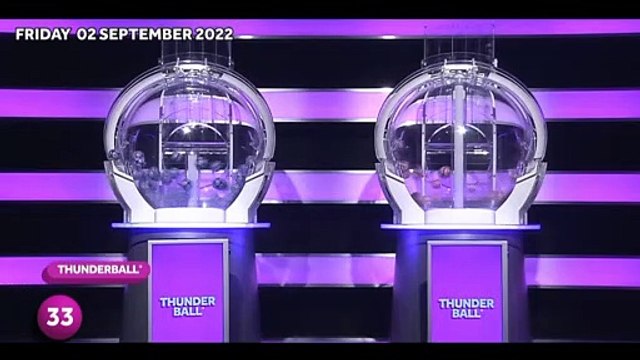 Thunderball 2 September 2022 draw results from Friday The National Lottery