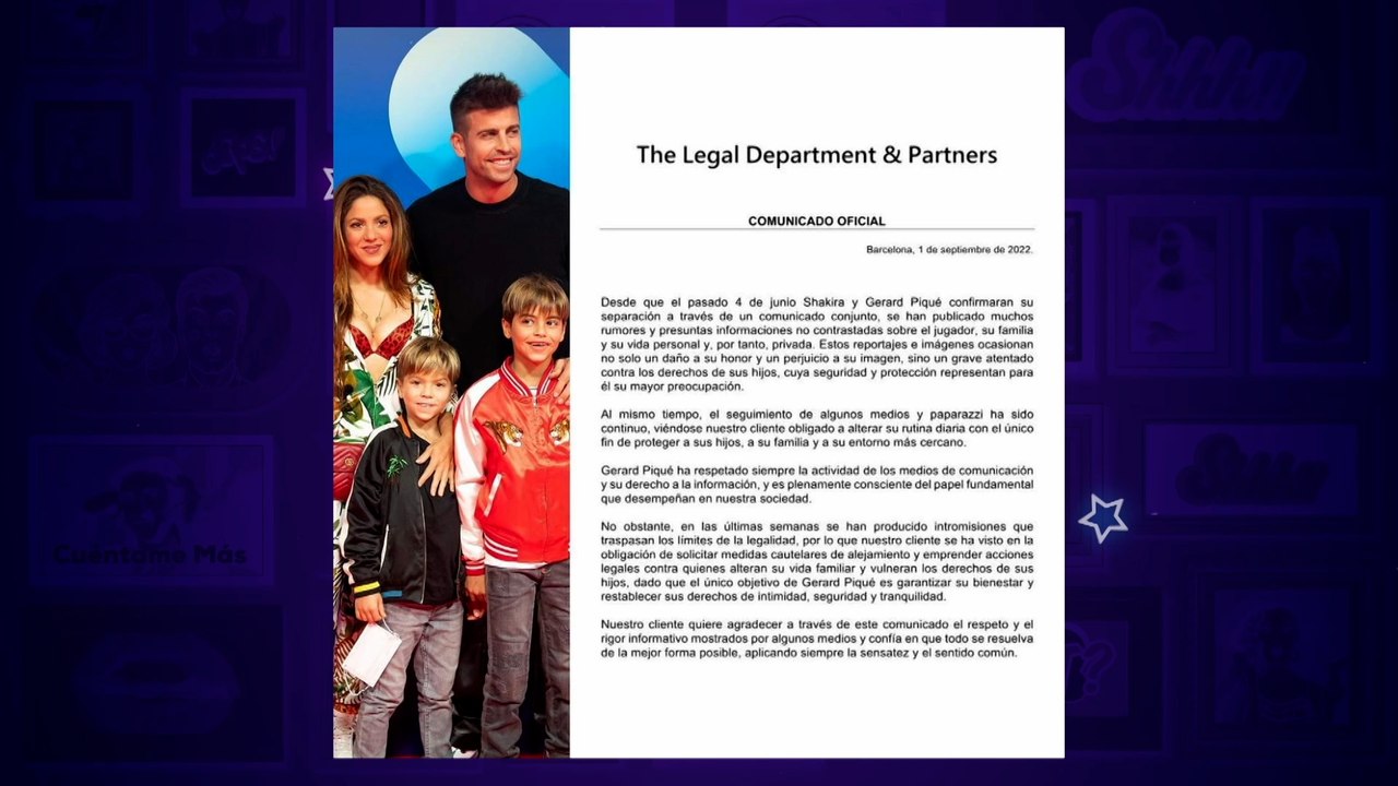 Piqué tomará acciones legales contra medios que difundan sobre su vida privada