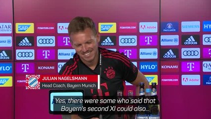 Descargar video: Nagelsmann defends Salihamidzic over 'training better than Bundesliga' comments