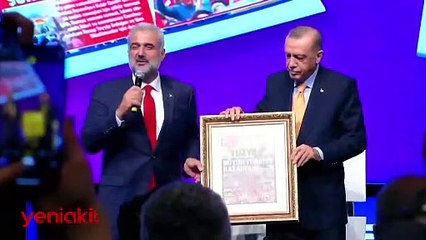 Osman Nuri Kabaktepe'den Cumhurbaşkanı Erdoğan'a geceye damga vuran hediye!