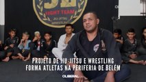 Projeto de jiu-jitsu e wrestling forma atletas na periferia de Belém