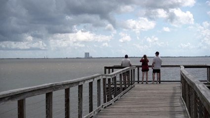 Camping out for NASA's launch