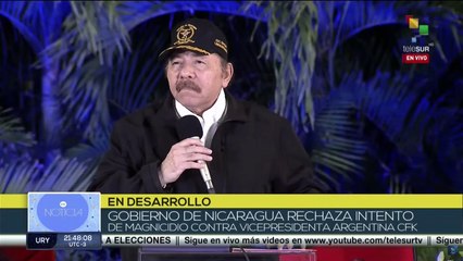 Download Video: Presidente de Nicaragua condena intento de magnicidio contra la vicepresidenta argentina