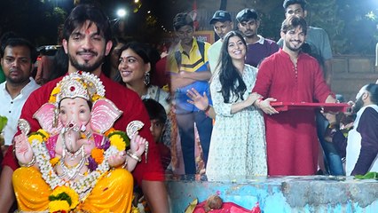 Arjun Bijlani Ganesh Visarjan पर बेटे को गोद में लेकर जमकर किया Dance Video Viral |*Entertainment