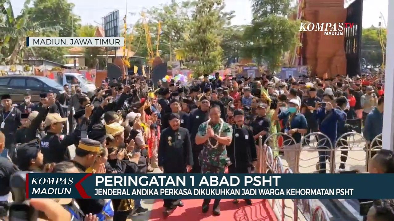 Peringatan 1 Abad PSHT, Jenderal Andika Perkasa Dikukuhkan Jadi Warga Kehormatan PSHT