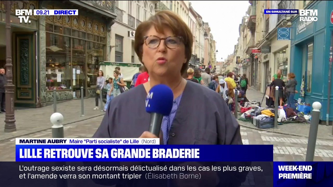 Grand retour de la Braderie de Lille: pour Martine Aubry, "c'est toujours une grande fête populaire"