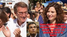 Isabel Díaz Ayuso sacude sin piedad al socialista Sánchez y Feijóo aplaude con ganas a la presidenta del PP de Madrid