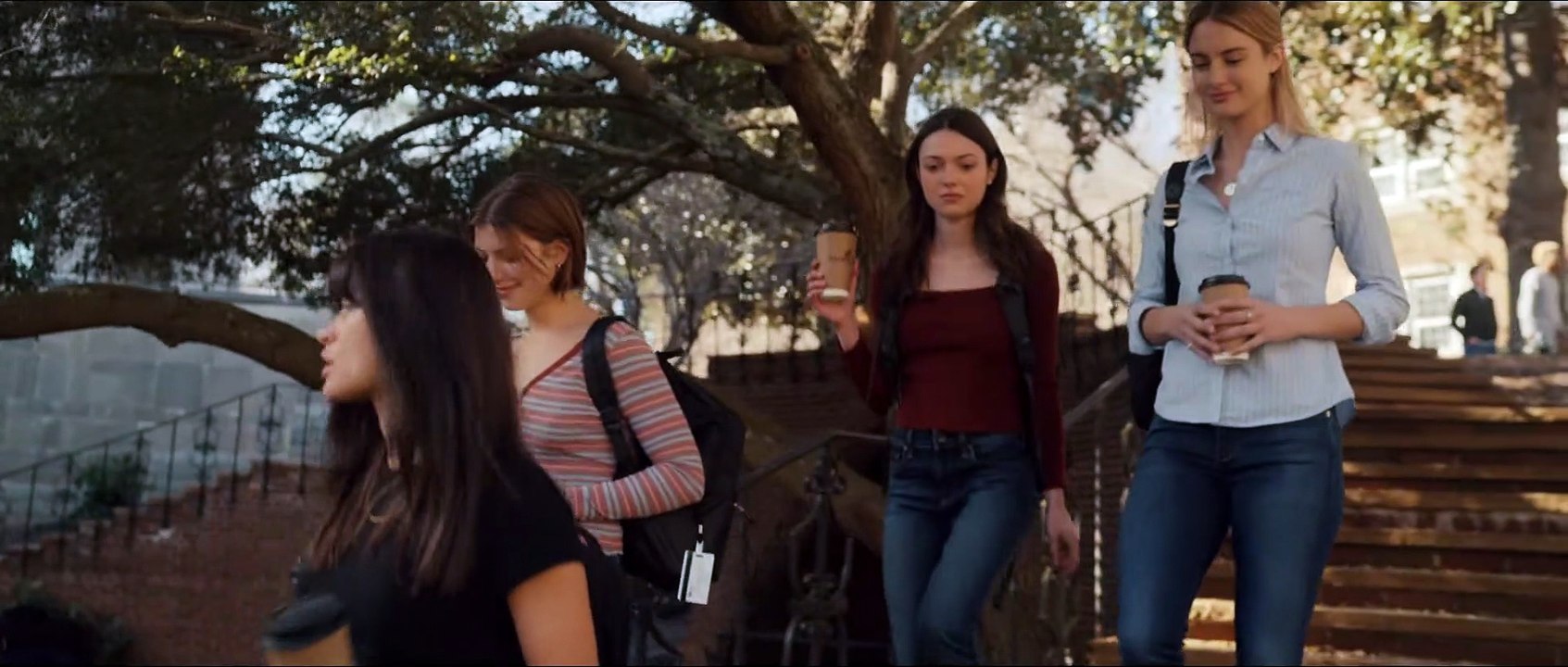 Tell Me Lies   Lucy Walks around Campus with Pippa, Bree and Macy   Hulu