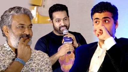 Jr NTR Calls SS Rajamouli 'Biggest Director Of India' In Front Of Karan Johar
