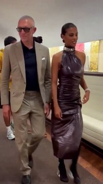 Tina Kunakey et Vincent Cassel à la 79ème Mostra de Venise le 2 septembre 2022.