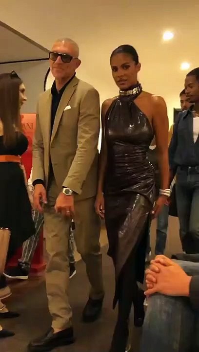 Tina Kunakey et Vincent Cassel à la 79ème Mostra de Venise le 2 septembre 2022.