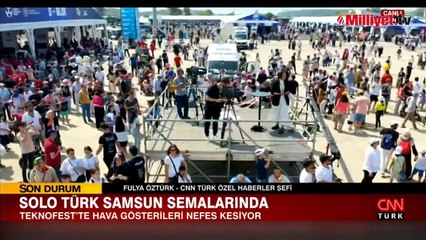 Samsun gökyüzüne kilitlendi! TEKNOFEST'te nefes kesen anlar