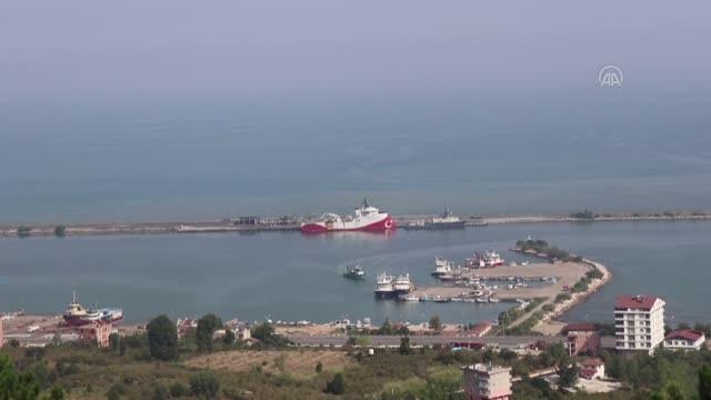 Ordu haberi... Barbaros Hayrettin Paşa sismik araştırma gemisi, Ünye Limanı'nda