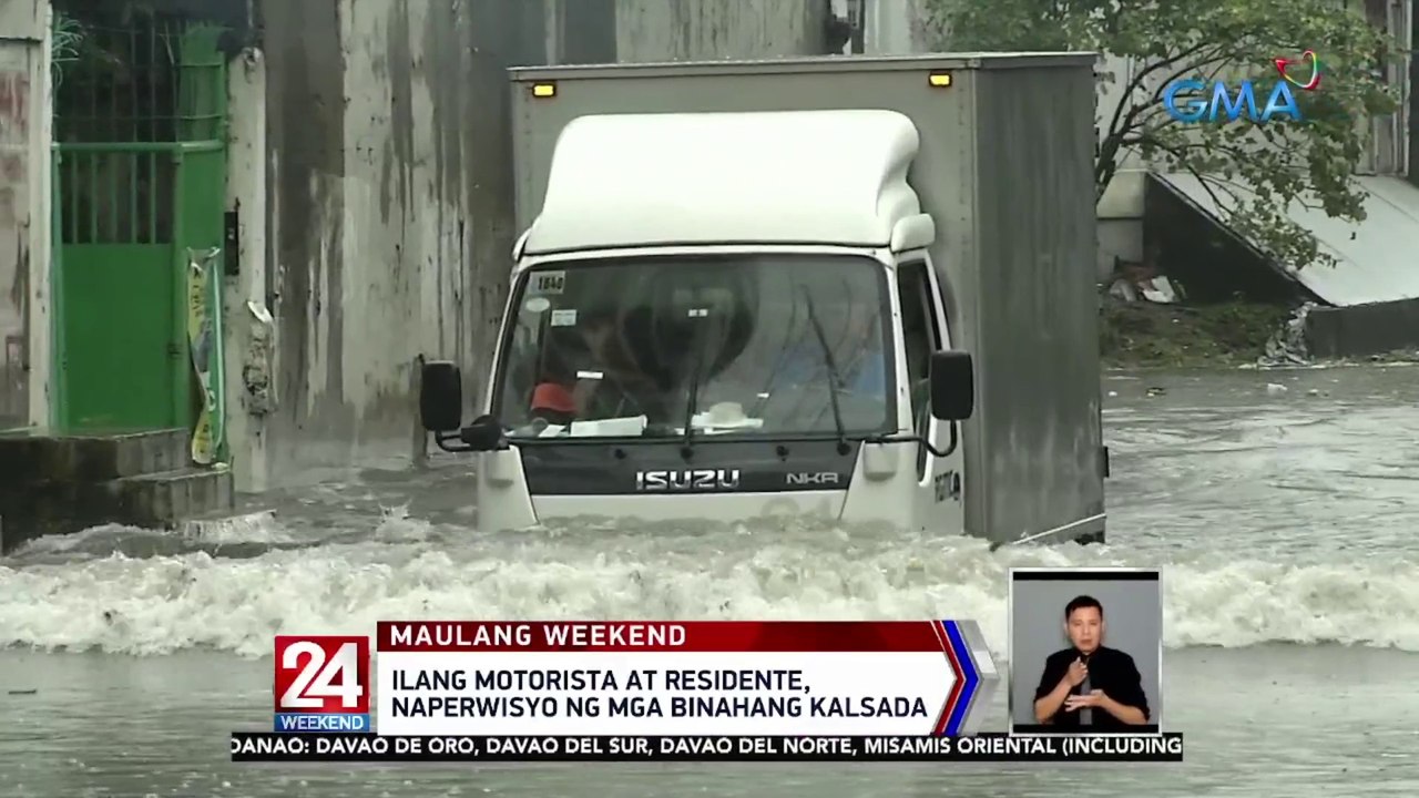 Ilang lugar sa Metro Manila, nakaranas ng malakas na ulan at hangin | 24 Oras Weekend