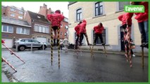 Les échasseuses namuroises se préparent pour les fêtes de Wallonie