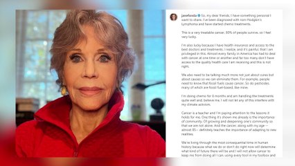 Jane Fonda anuncia que padece cáncer con optimismo: "Es muy tratable"