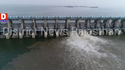 बीसलपुर बांध के गेट खोलने का नजारा