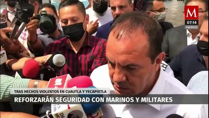 Reforzarán seguridad con marinos y militares en Morelos