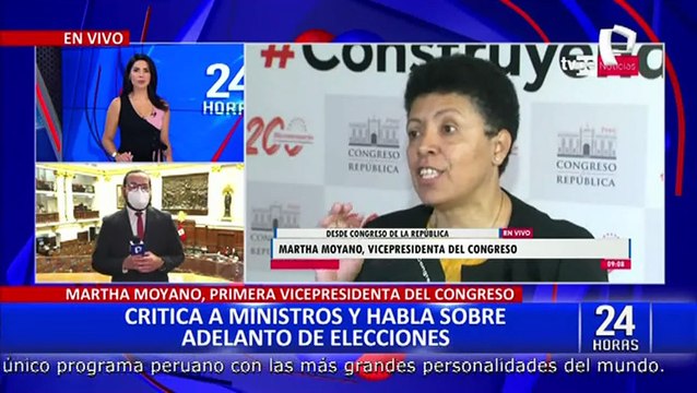 Congresista Martha Moyano: “Buscan ponernos pésimos ministros, con poca capacidad”