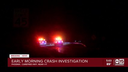 Family of five hurt in overnight crash in north Phoenix