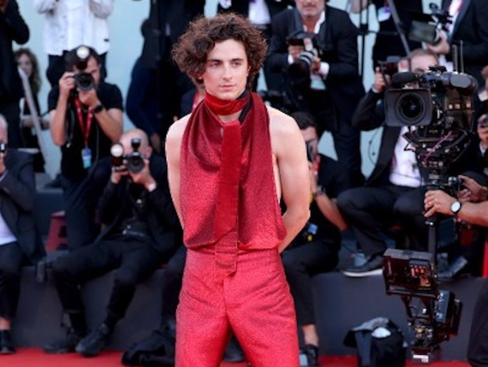 Filmfest in Venedig: Timothée Chalamet verzückt im rückenfreien Look