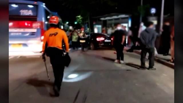 음주운전 차량, 행인 치고 택시 추돌...카페·주택 화재 / YTN