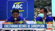 Creemos cuestiona hechos de corrupción en ABC