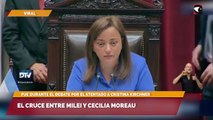 El cruce entre Milei y Cecilia Moreau