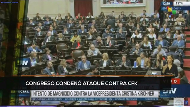 teleSUR Noticias 14:30 03-09: Congreso Argentino condenó atentado contra CFK