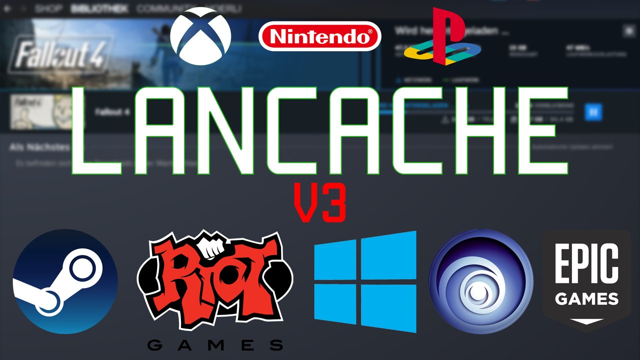 [TUT] LanCache - Ein Cache-Server für deine nächste LAN-Party (v3) [4K | DE]