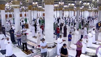 صلاة التراويح من الحرم النبوي الشريف 7 رمضان 1442 هـ