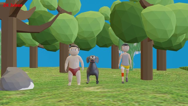 Bitto And Babblo In River | ZK Jokes | Jokes | Desi Comedy Video | CS bisht vines | Cartoon Videos