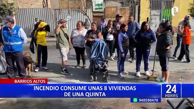 Cercado de Lima: Almacén clandestino de pirotécnicos se incendia y deja 4 heridos