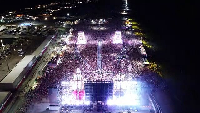 Jova Beach Party a Viareggio, le immagini dall'alto